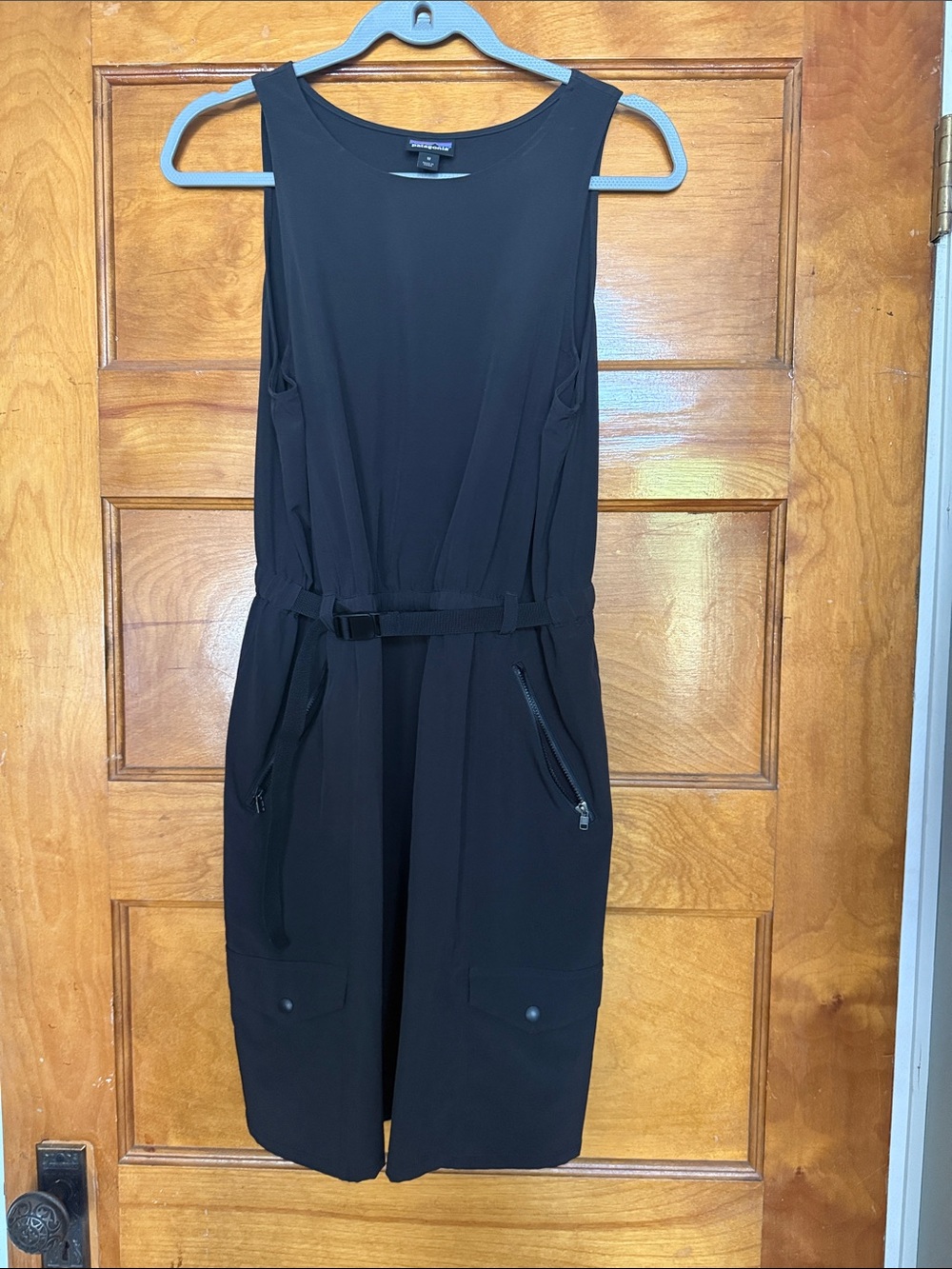 Patagonia Black Top with Multicolor Logo